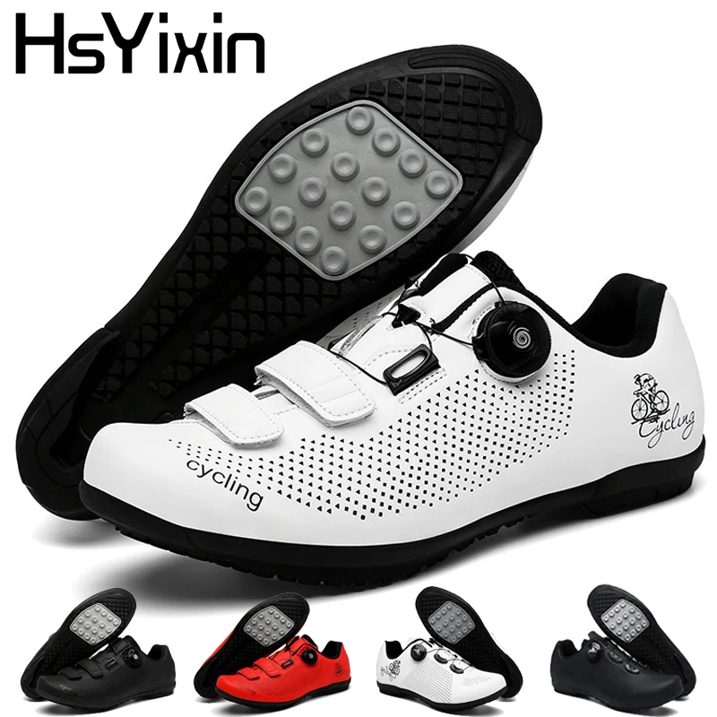 

Cycling Shoes Men Women's Road Mountain Flat Bike Sneakers Non-slip Rubber Big Bottom Breathable Flat Slip-on Bike Shoes