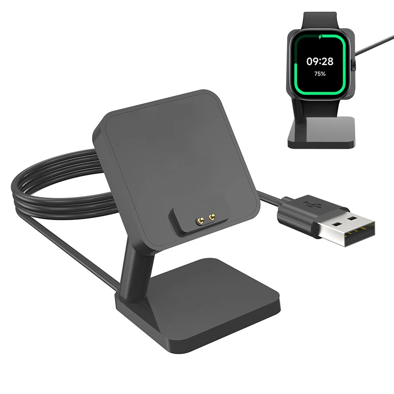 Desktop Stand Charger Adapter USB Charging Cable Dock Station For Xiaomi Redmi Watch 5/4 Active/Lite Power Charge Accessories