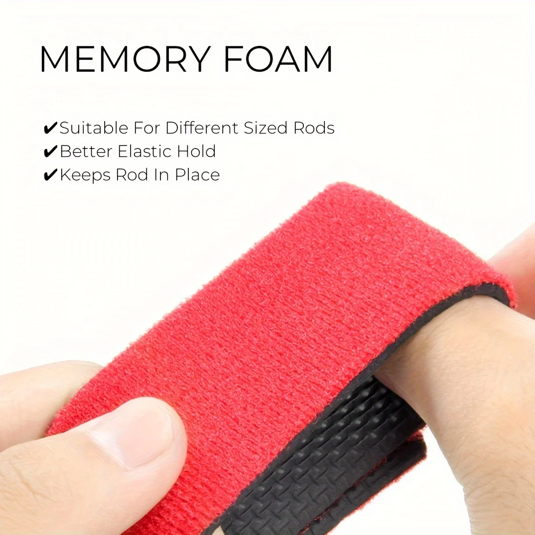 HAUT TON-Pesca Rod Wrap, Pólo Correias, Gancho e Loop, Cintos, Pesca Rod Gravatas para Hastes de Fundição, Spinning Rods e Fly R