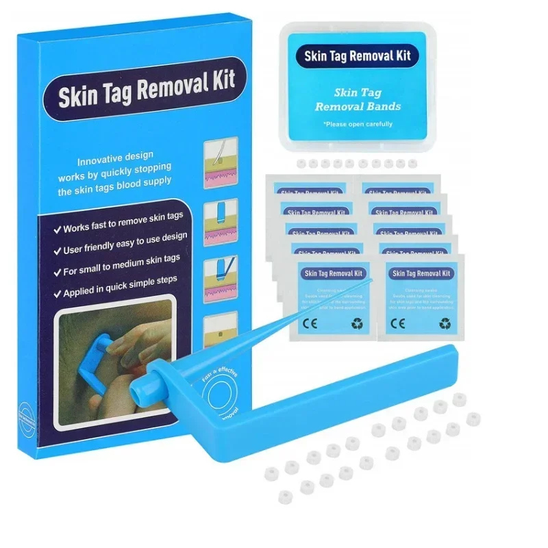 1 Set of Skin Tag Kill Skin Verruca Removal Miniature Skin Tag Removal Kit with Cleaning Stick Adult Verruca Facial