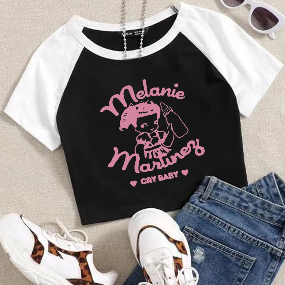 Cry Baby Melanie Martinez The Trilogy Tour 2024 Portals Album Melanie Martinez  Crop T-Shirt Girls Fashion Tshirts