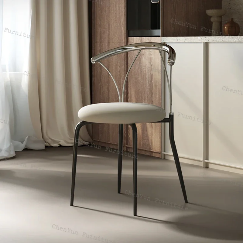 Chaise de salle à manger avec dossier, mobilier de bureau moderne, minimalisme, étude, maison, hôtel, restaurant, designer