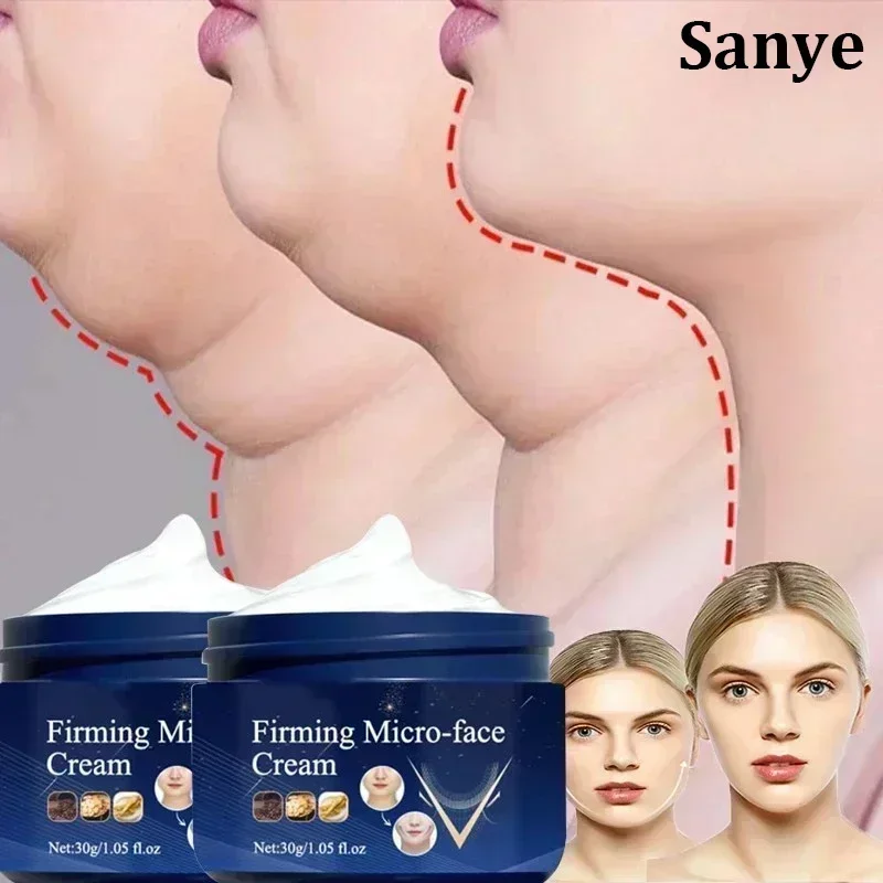 HOT~NewWomen Firming V-Shape Facial Cream Face-lift Muscle Removal Masseter Remove Double Chin Fat Burning Tighten Mandibular Cr