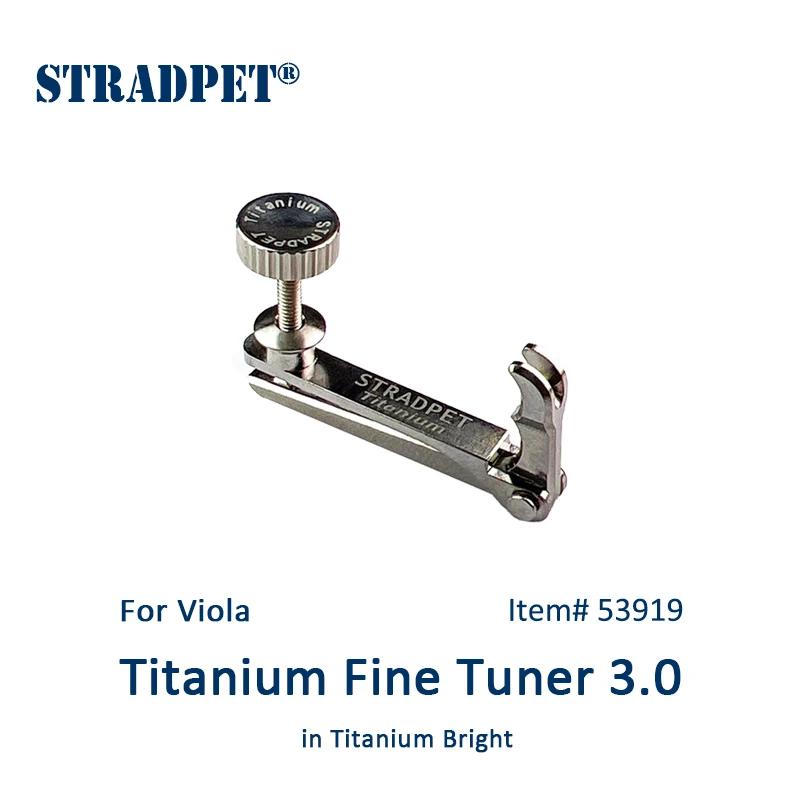 STRADPET Titanium Fine Tuner 1.0 & 3.0, for Viola, for Ball-end string, viola accessories
