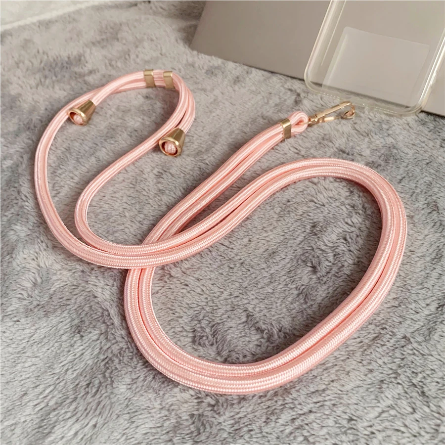160 cm rosa Handy-Lanyard, verstellbarer Umhängeband, universelle Handy-Lanyards mit Clip für die meisten Handyhüllen
