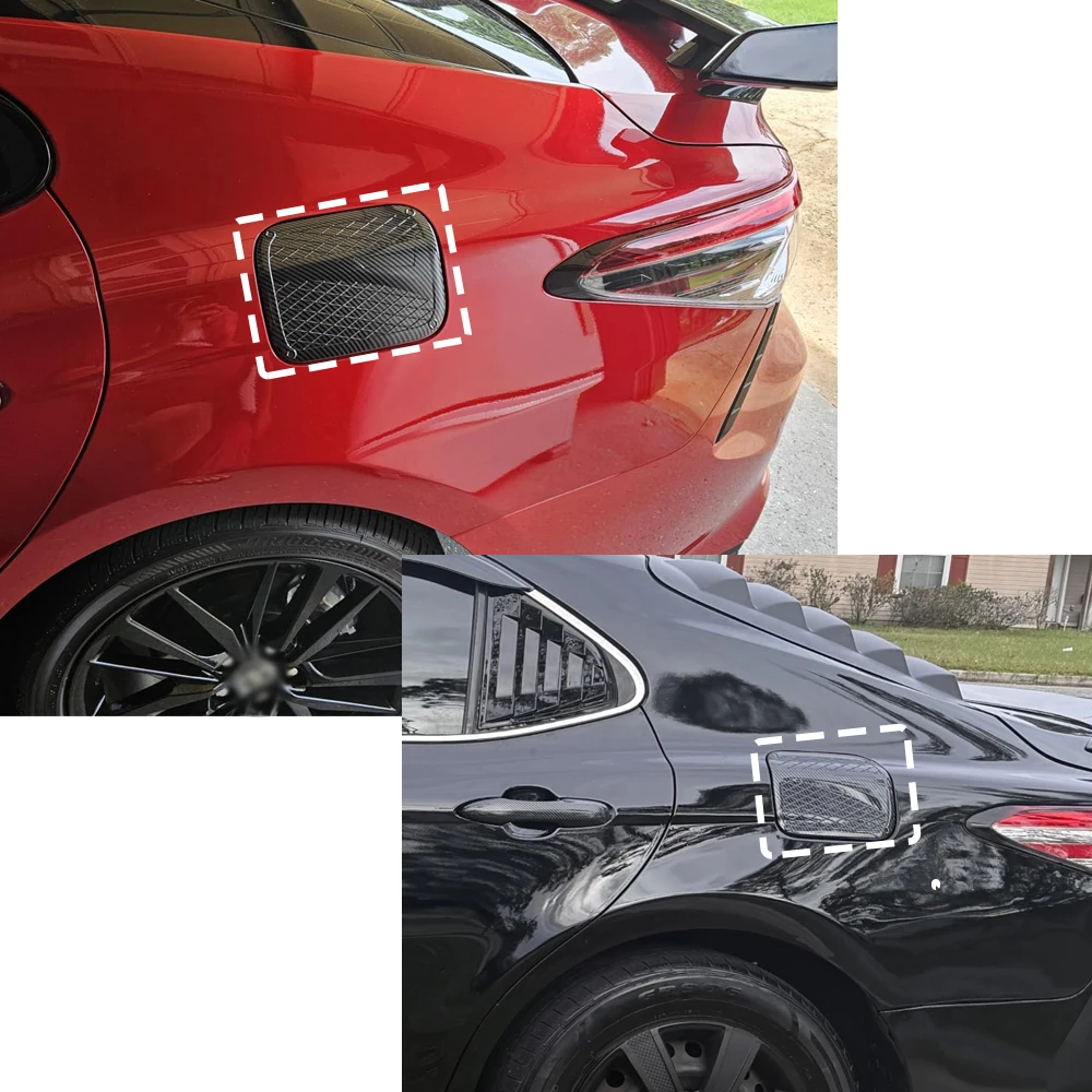 For Toyota Camry 2018-2024 Car Fuel Tank Cover Trim Oil Gas Cap Exterior Decorative Sticker For 8th Gen Camry view 3