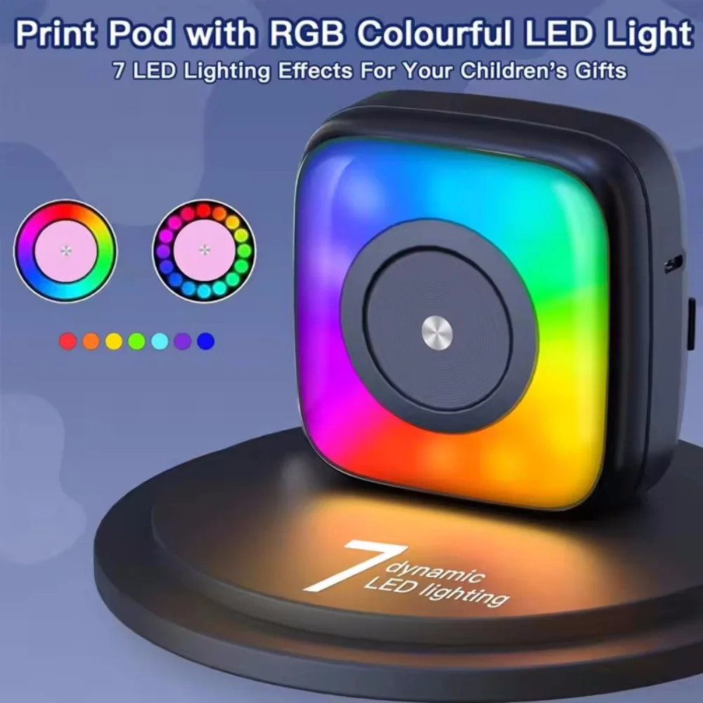 Impresora térmica RGB portátil MINI inalámbrica BT 203dpi etiqueta fotográfica Memo impresión de preguntas incorrectas con Cable USB Imprimante