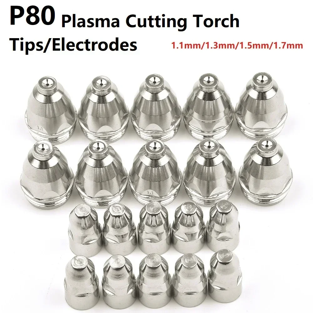 

Electrode Nozzle Premium P80 Plasma P80 Plasma Torch Consumables Electrode Nozzle Shield for Precision Cutting