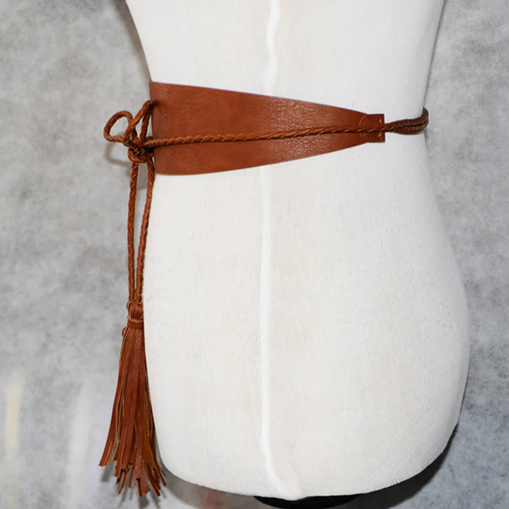 

1Pcs Wide Female Waist Cincher Tassel Design Belt Dress Accessory Fashion Skirt Waistband Clothes Belt Women Waist Seal