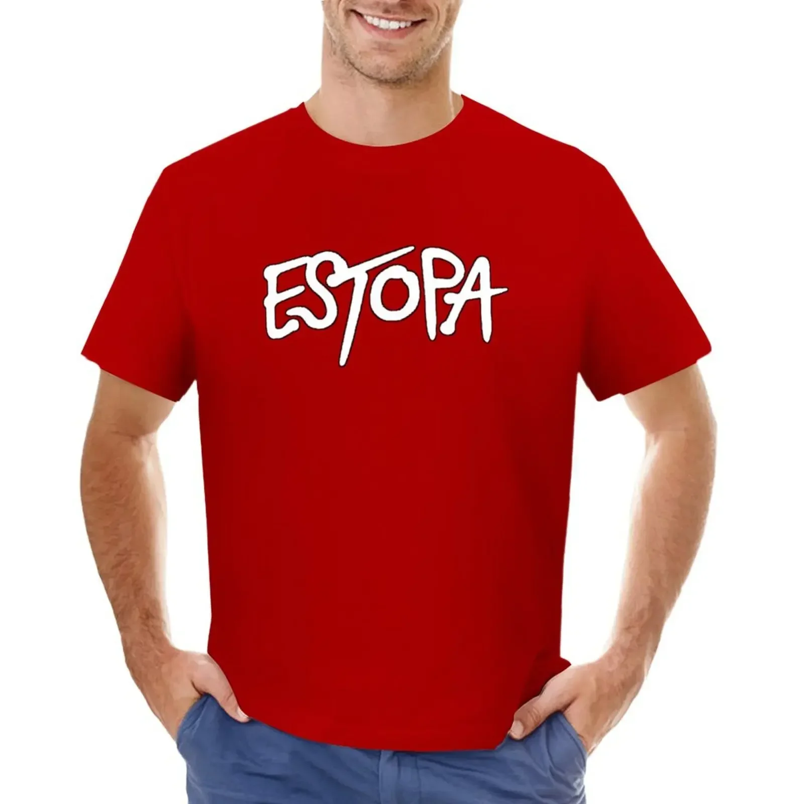 estopa T-shirt blacks blanks plain white tshirts men Hot Sale Crewneck Round Neck Short Sleeve Short Sleeve printing New Arrival