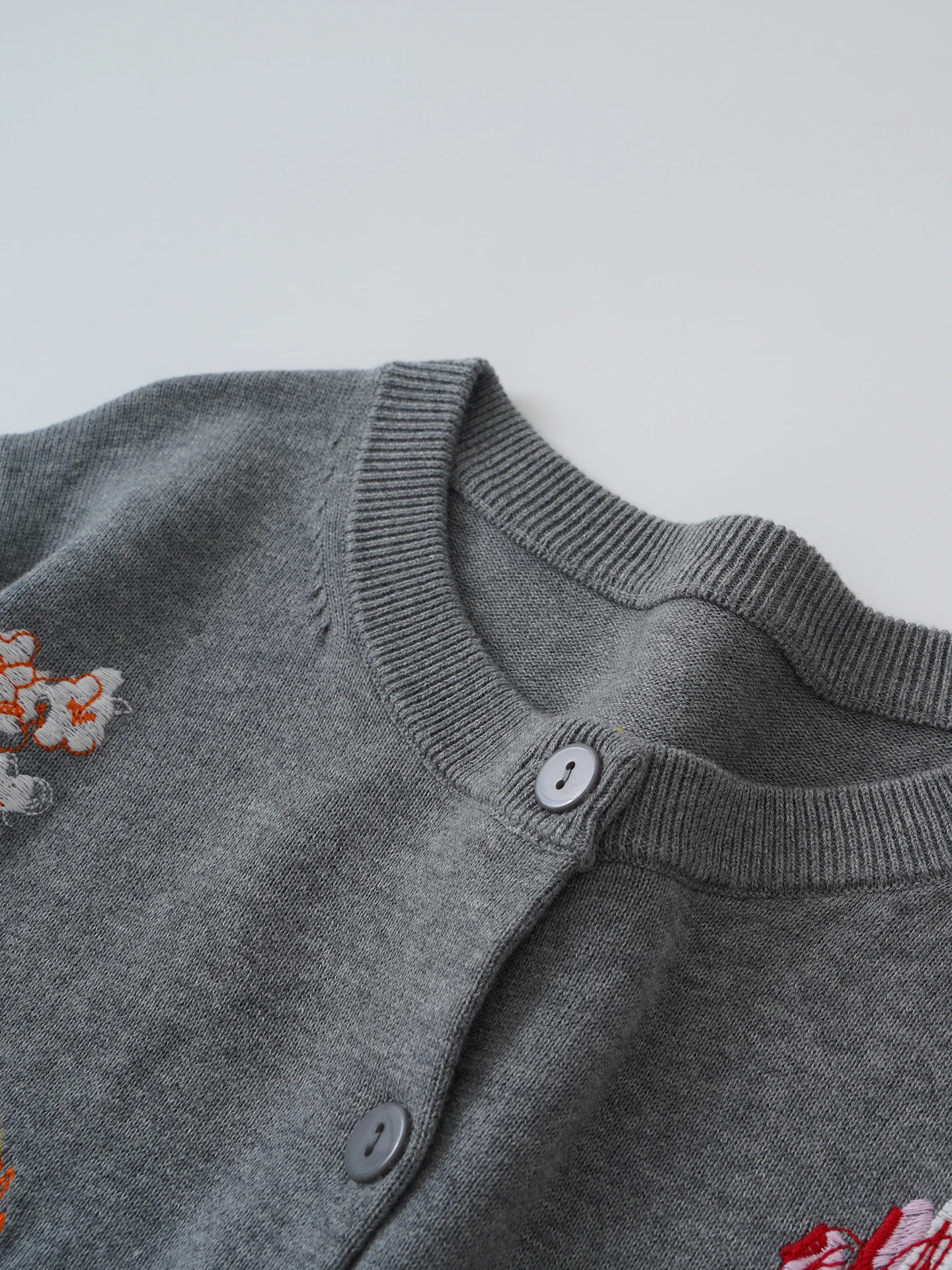 Цельный вышивка для тяжелой промышленности, 00% хлопок, круглый открытый кардиган, женский вязаный свитер, весенне-осенний тонкий свитер...