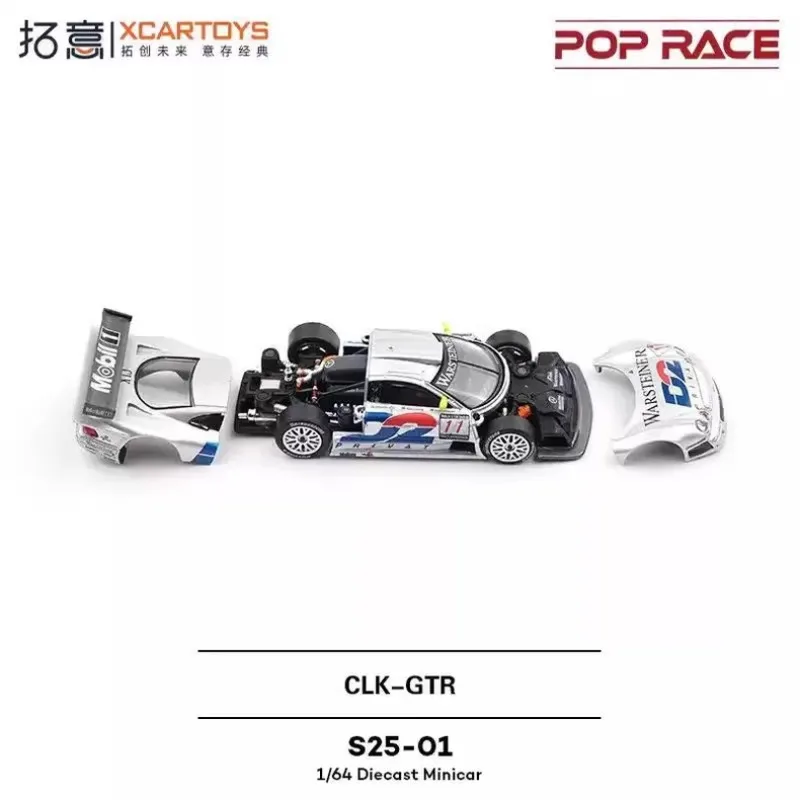 Design 1: 64 Alloy Replica Car Model - Mercedes CLK-GTR 1997 FIA GT Racing Livery - S25-01 Collectible Display Piece - Boys' Toy view 3