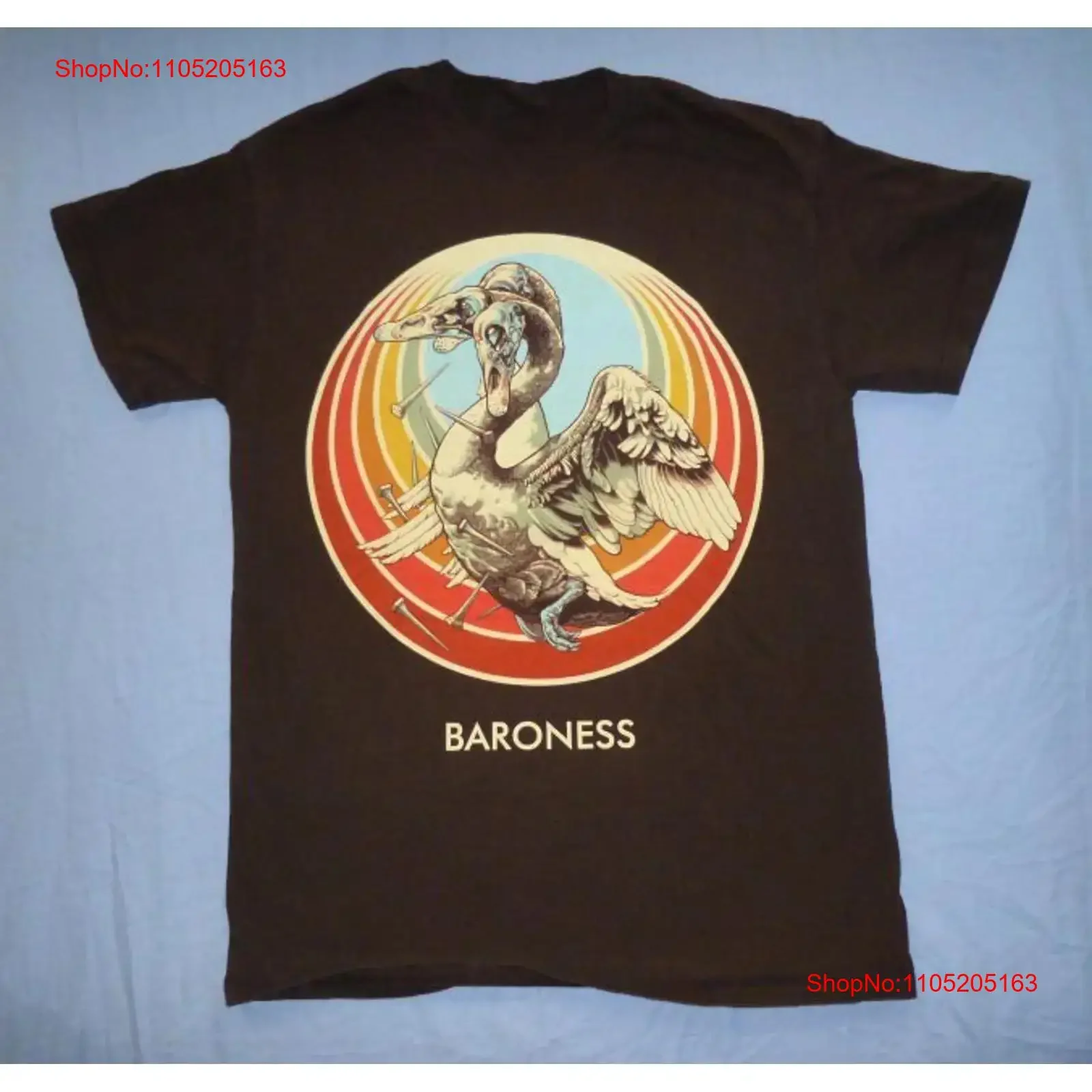 VTG Baroness Band US Summer Tour 2013 Cotton Black T Shirt S 5XL SG281 vintage Washed Stylish streetwear Breathable Casual