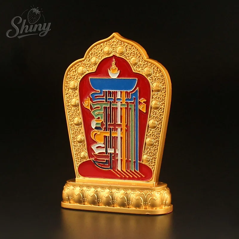 Esoteric Double Face Buddhist Man-bcu 12 Zodiac Nine Palaces and Eight Diagrams Kalachakra Manjusri Crafts Home Decoration