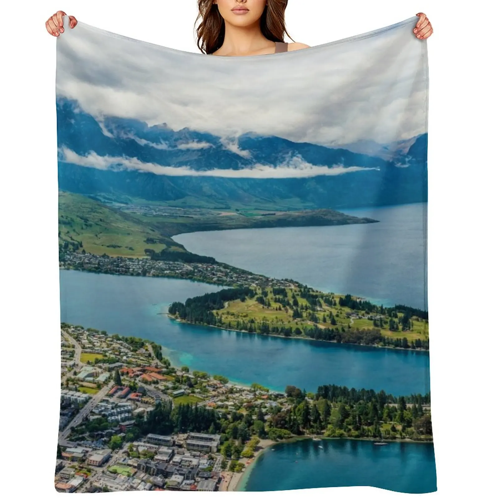 

QT Throw Blanket Cute Plaid Thin Custom Sofa Quilt Blankets