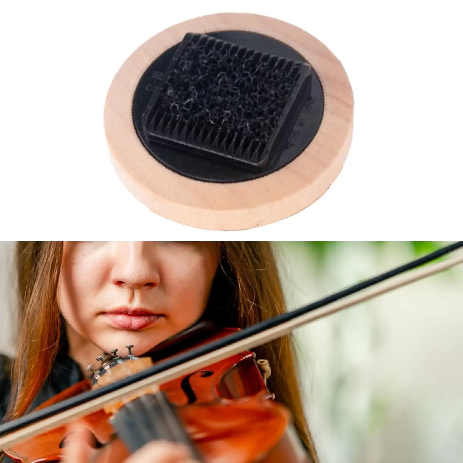 Violin Bows Tail Comb Wooden Guitar String Cleaner Compact Round Professional Remover for Strings Instruments Practice Rooms