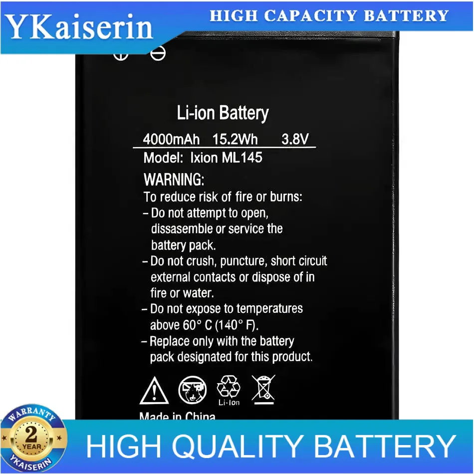 

Rechargeable Li-Polymer Battery For DEXP Ixion ML145 Snatch SE Mobile Phone 4000Mah