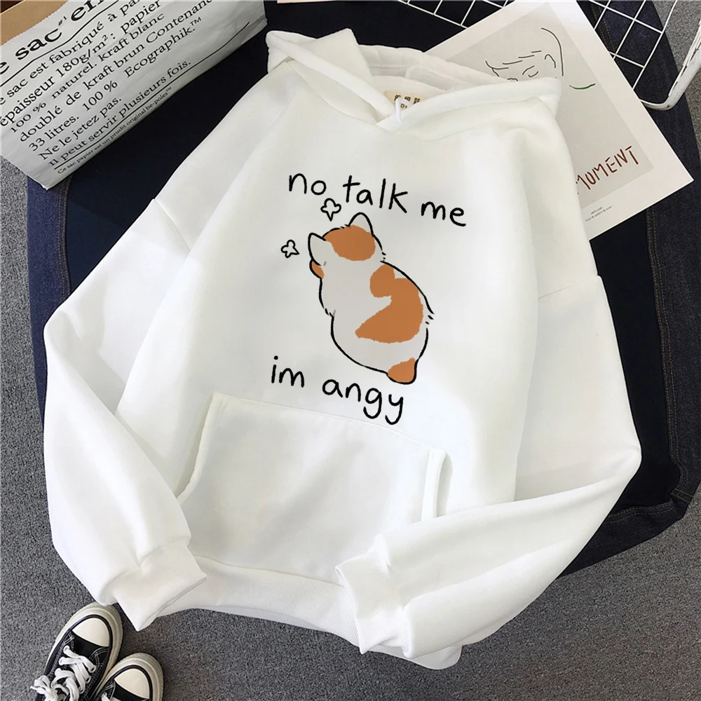 

Meme hoodies women funny y2k aesthetic Korean style 2023 pulls clothing women aesthetic Pullover