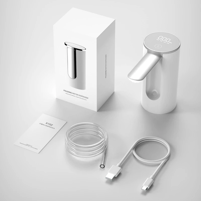 Умный дозатор для воды, электрический насос для бутылок с водой, бытовое складное устройство для всасывания воды с USB-разъемом