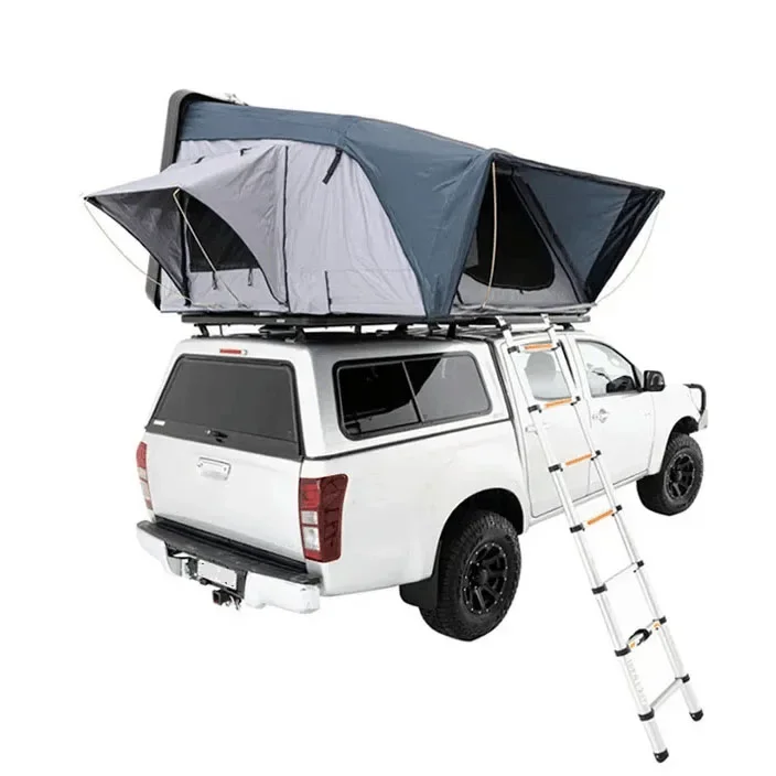 High Quality Aluminum Hard Shell Roof Top Tent Outdoor Side Open Folding Truck Rooftop Tent For SUV Rooftent Car Roof Top