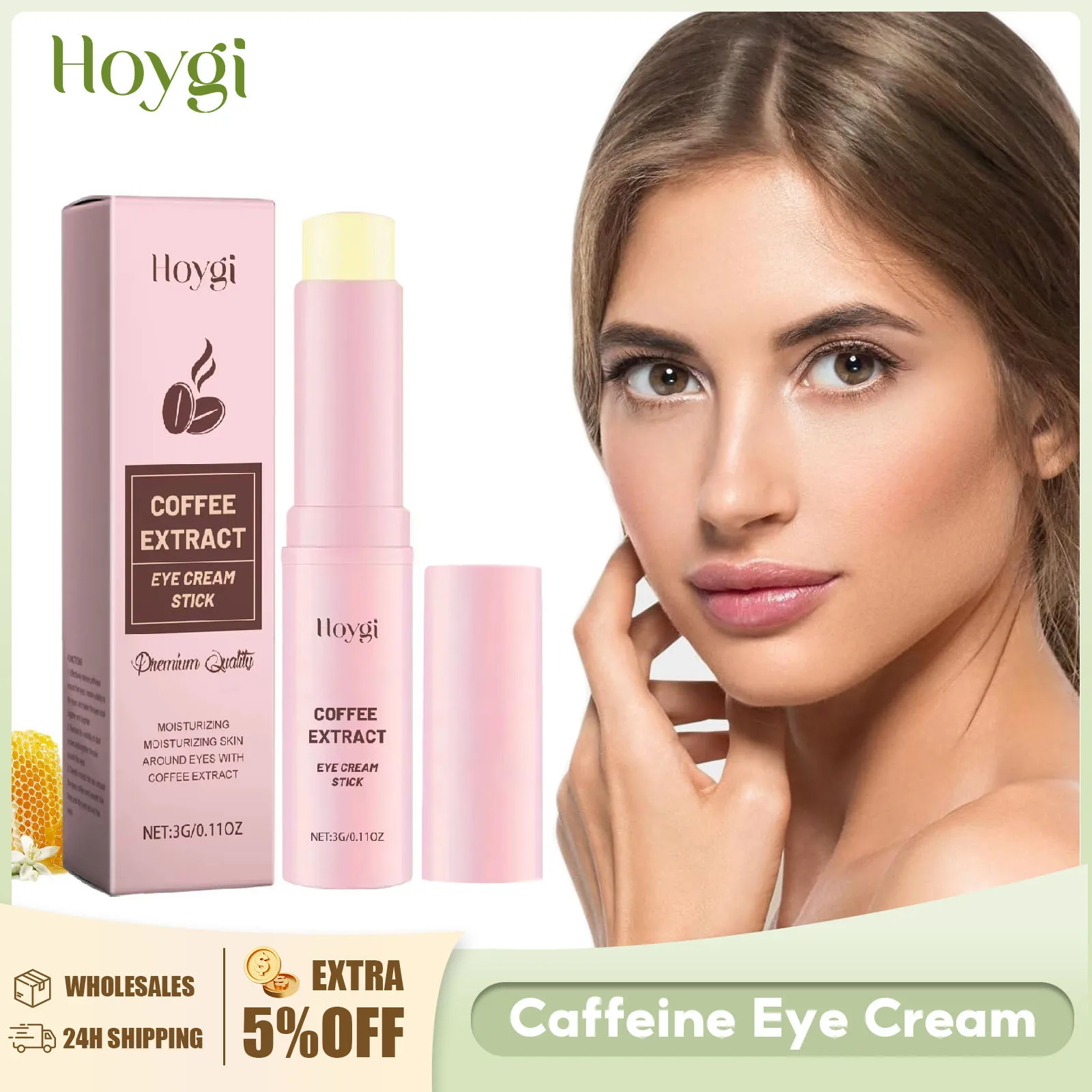 

Caffeine Eye Cream Lifting Firming Anti Wrinkle Fade Fine Lines Remove Eye Bag Dark Circle Hydrating Moisturizing Eye Care Cream