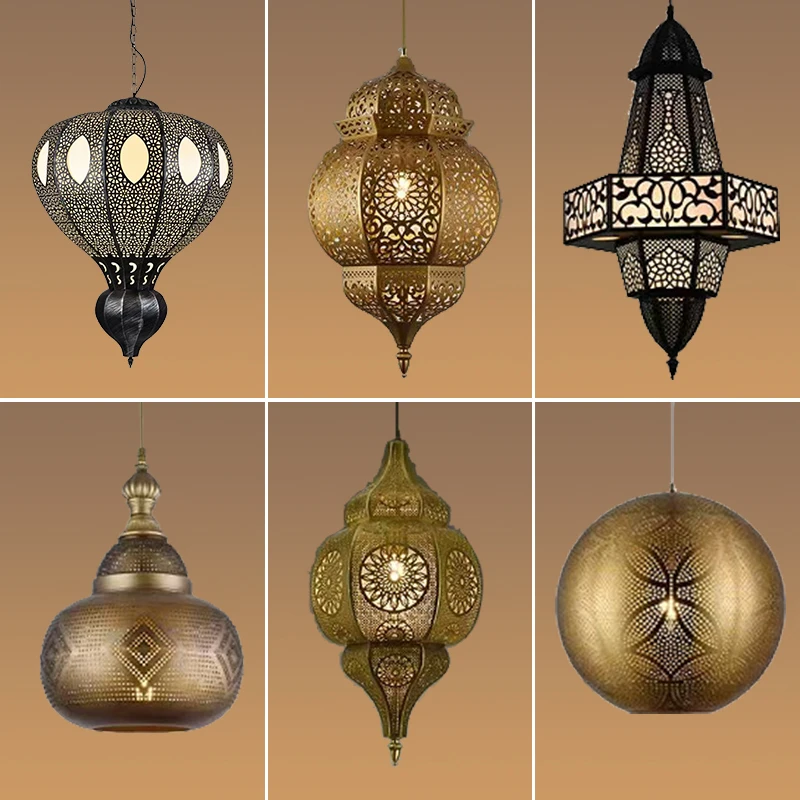 

Chandelier South East Asia Thai Personality Hollow Xinjiang Restaurant B & B Club Hot Pot Shop Decoration