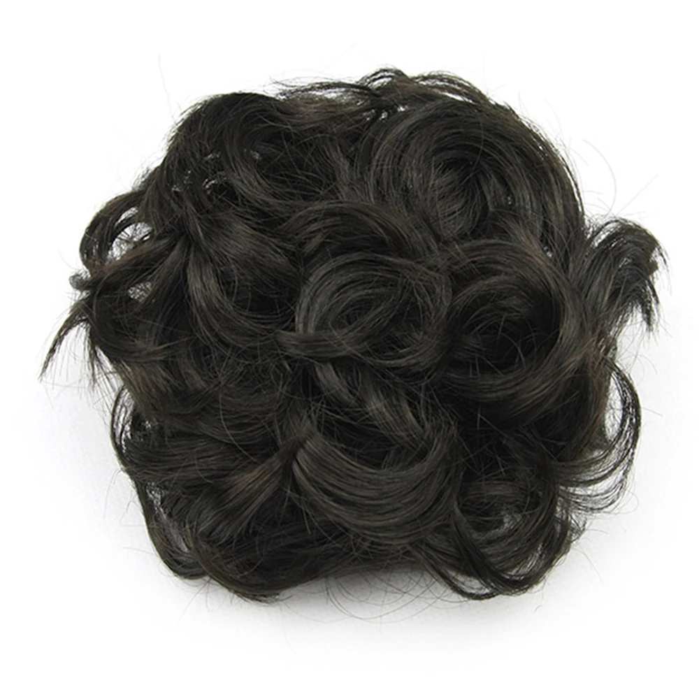 Synthetic Hair Chignon Adjustable Bun Hair Scrunchies Extension Curly Updo Hairpiece Hair Piece Hair Bun Cover