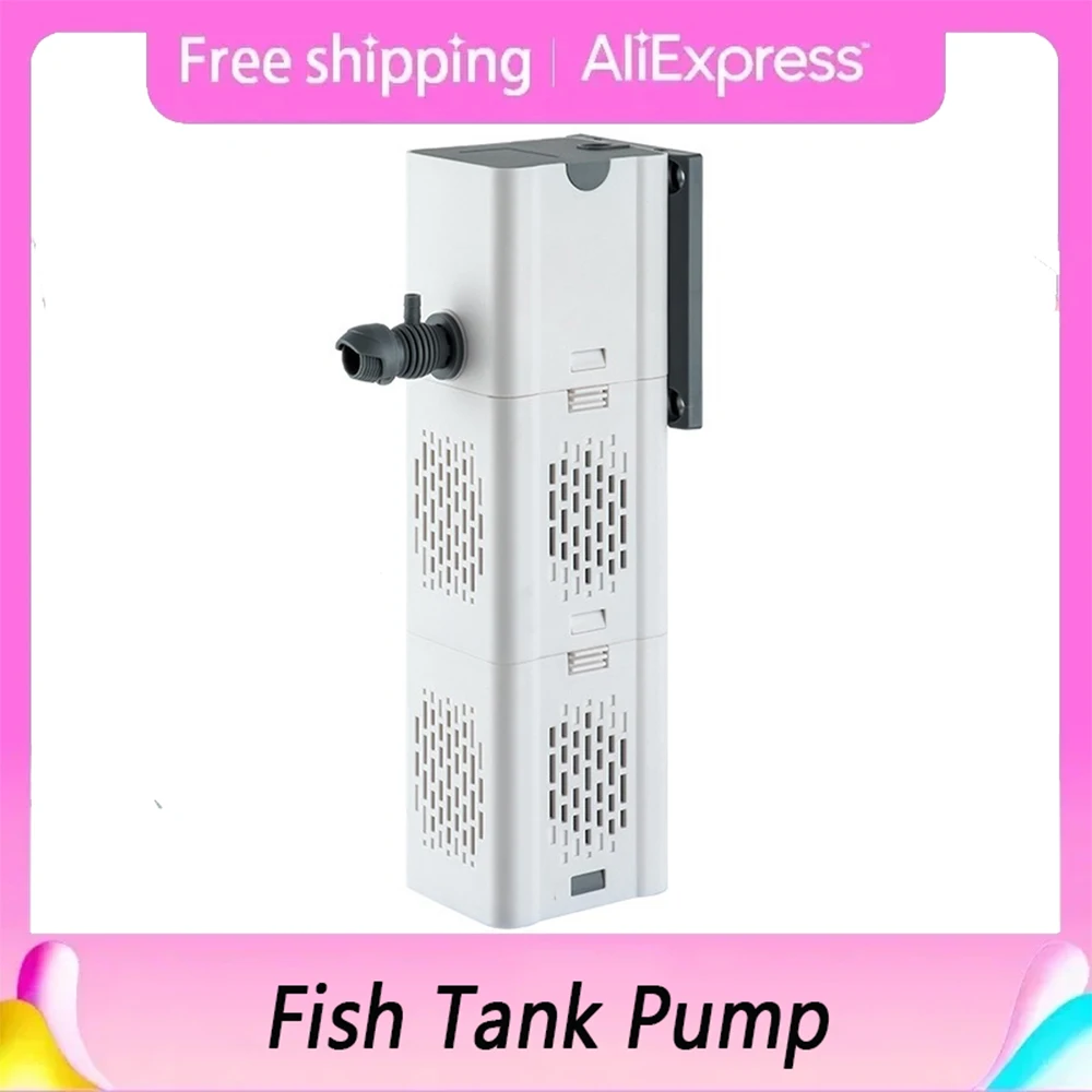 

220V Aquarium Filter Pump Fish Tank Submersible Silent Air Oxygen Aerator Internal Water Pump Aquarium Air Pump Wave Maker