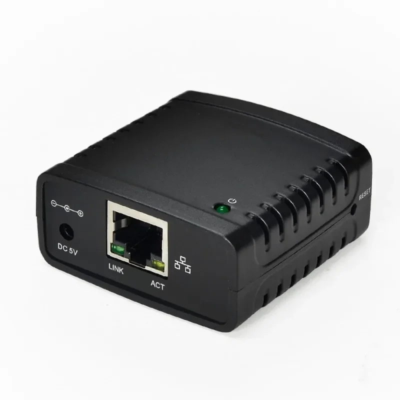 

USB 2.0 LRP Print Server Share a LAN Ethernet Networking Printers Power Adapter USB HUB 100Mbps Network Print Server
