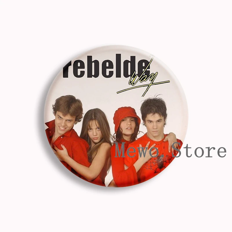Film Rebelde Way bouton souple broche Camila Bordonaba Luisana Lopilato broches Badge sac décor accessoires Fans recueillir des cadeaux