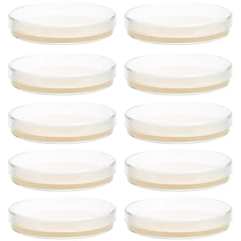 

10Pcs Prepoured Agar Plates Petri Dishes with Agar Science Experiment Science Projects Petri Plates Laboratory Supplies