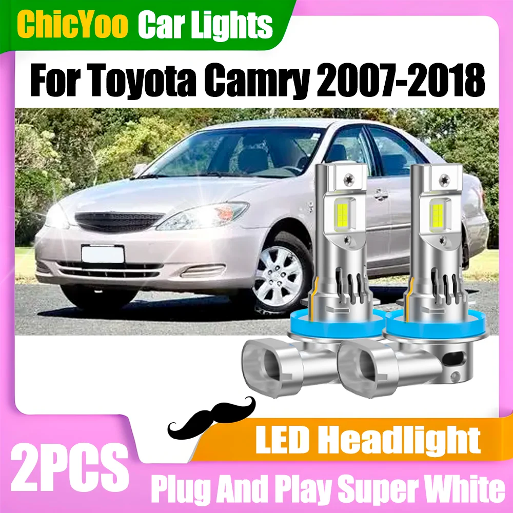 

2PCS High Power 30000LM 6000K Super Bright H11 H8 H9 Car LED Headlight Bulbs Auto Turbo Lamp 12V 24V For Toyota Camry 2007-2018