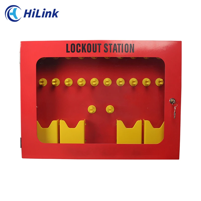 Parede Segurança Gestão Metal Group Lockout Station, 30 Posições de Cadeado, 4 Tag Titulares