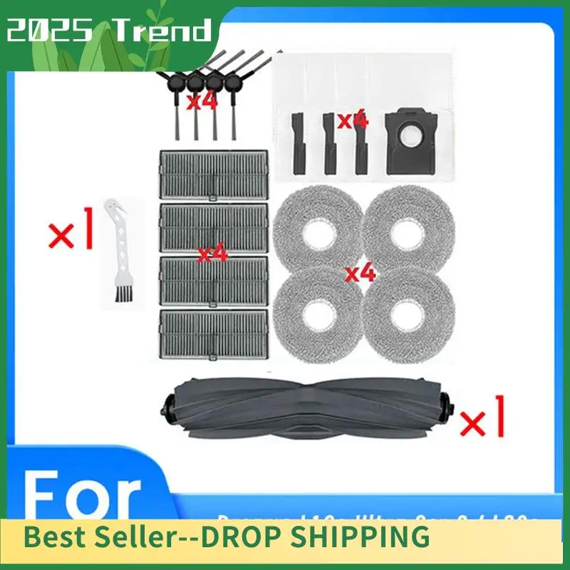 

AA14 New For Dreame L10s Ultra Gen 2 / L30s Ultra / L30 Pro Ultra Robot Vacuum Main Side Brush Mop Filter Dust Bags