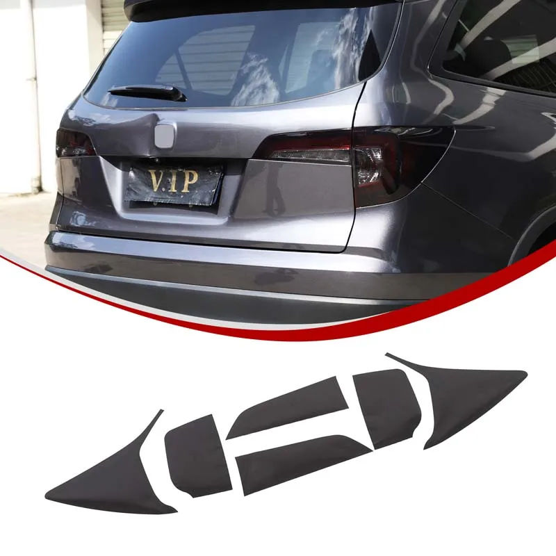 

For Honda Pilot 2016-2022 Automotive Rear Headlight Film Sticker PVC Black Automotive Tail Light Film Accessories