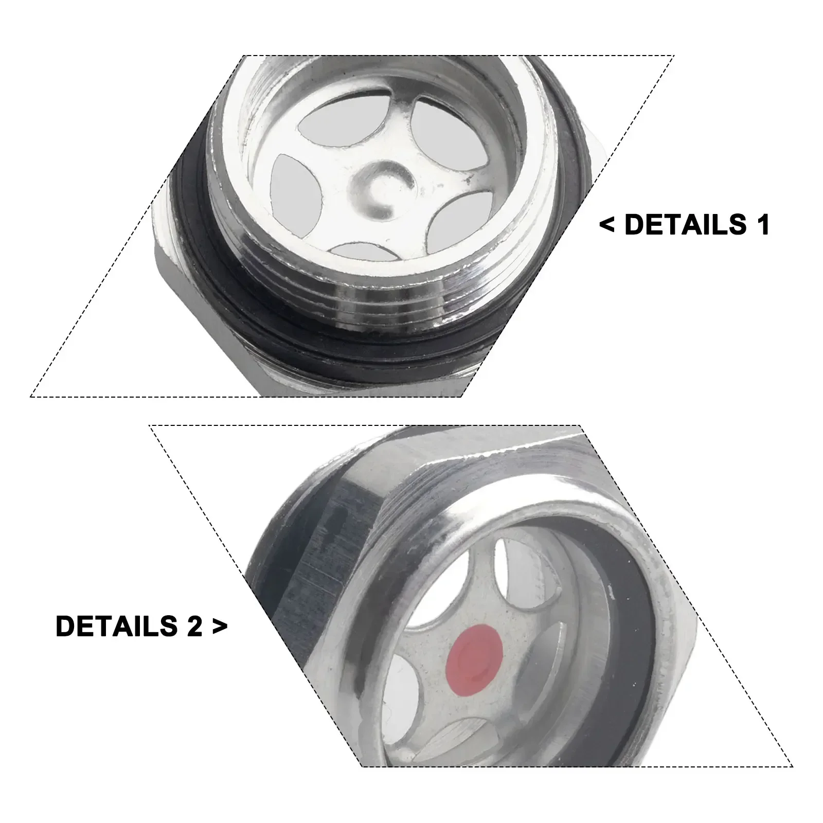 Level Mirror Air Compressor Aluminum Burr Edges PC Polycarbonate Mirror Package Contents Enhanced Sealing Performance