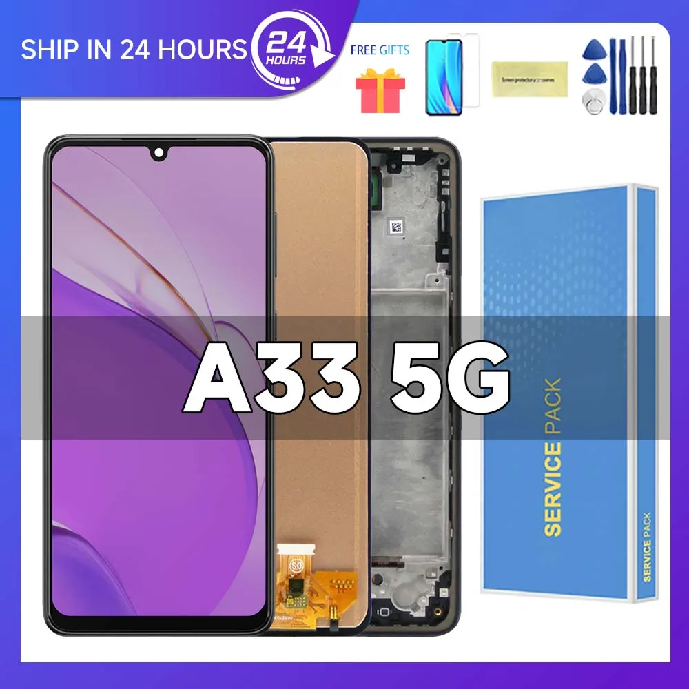 A33 5G For Samsung 6.4''For AMOLED A336E A336B A336E/DS A336M A3360 LCD Display Touch Screen Digitizer Assembly Replacement