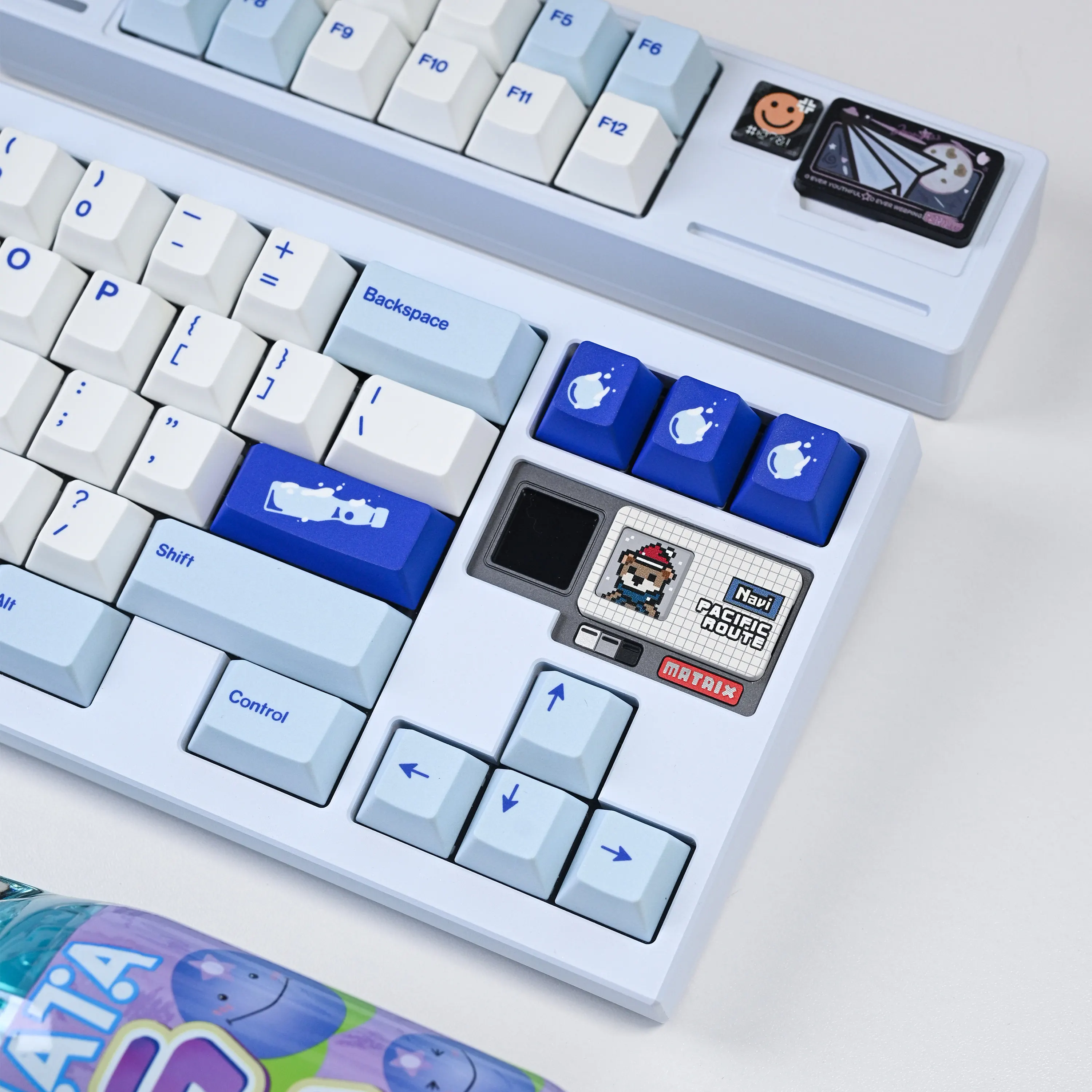 Ramune Soda Dye-Sublimation PBT Keycaps Cherry Profile Custom Keycap Set for MX Mechanical Keyboards 108-Key DIY