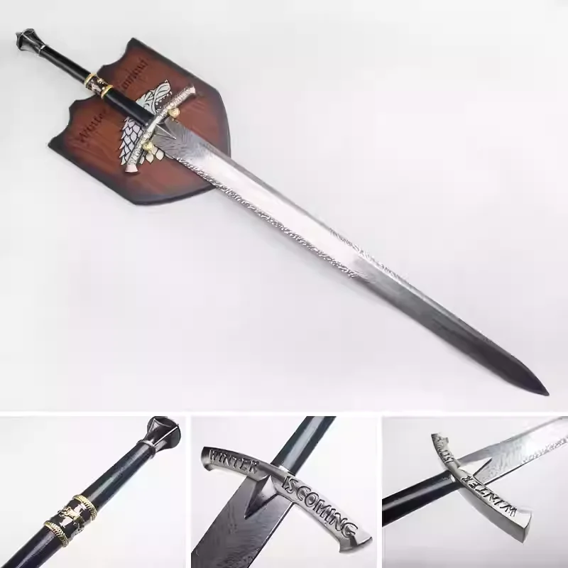 

Medieval Ice Sword: Song of Ice and Fire, Long-clawed sword cosplay film katana, Stainless Steel blade not sharp, role-playing