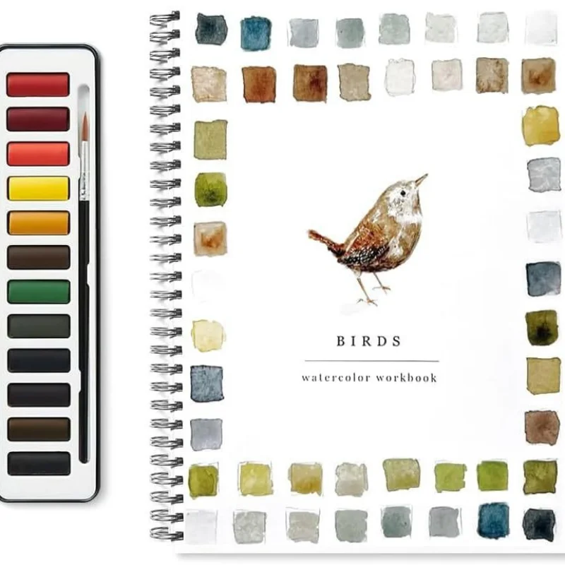 

Watercolor Workbooks Beginner Friendly Birds Coloring Book Art Crafts Painting Supplies Water Color Book For Kids Adult Painting