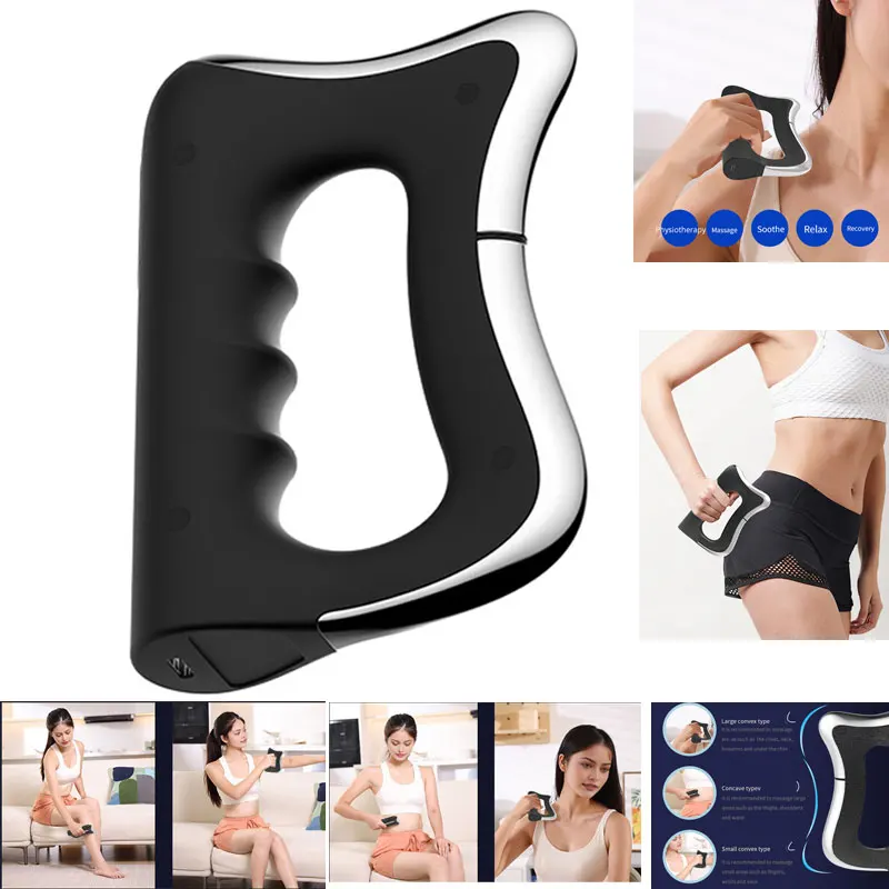 

Электрический массажер для фасций с микротоковой стимуляцией, глубокой вибрацией и расслаблением мышц, портативный скребок для массажа тела