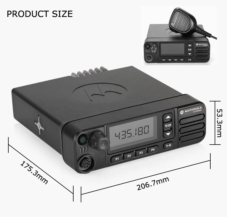 XIR M8668i Walkie Talkie de longo alcance DGM5500e 45W 25W 20W Rádio móvel DGM 5500e Estações DM4601e para Motorola XPR 5550e