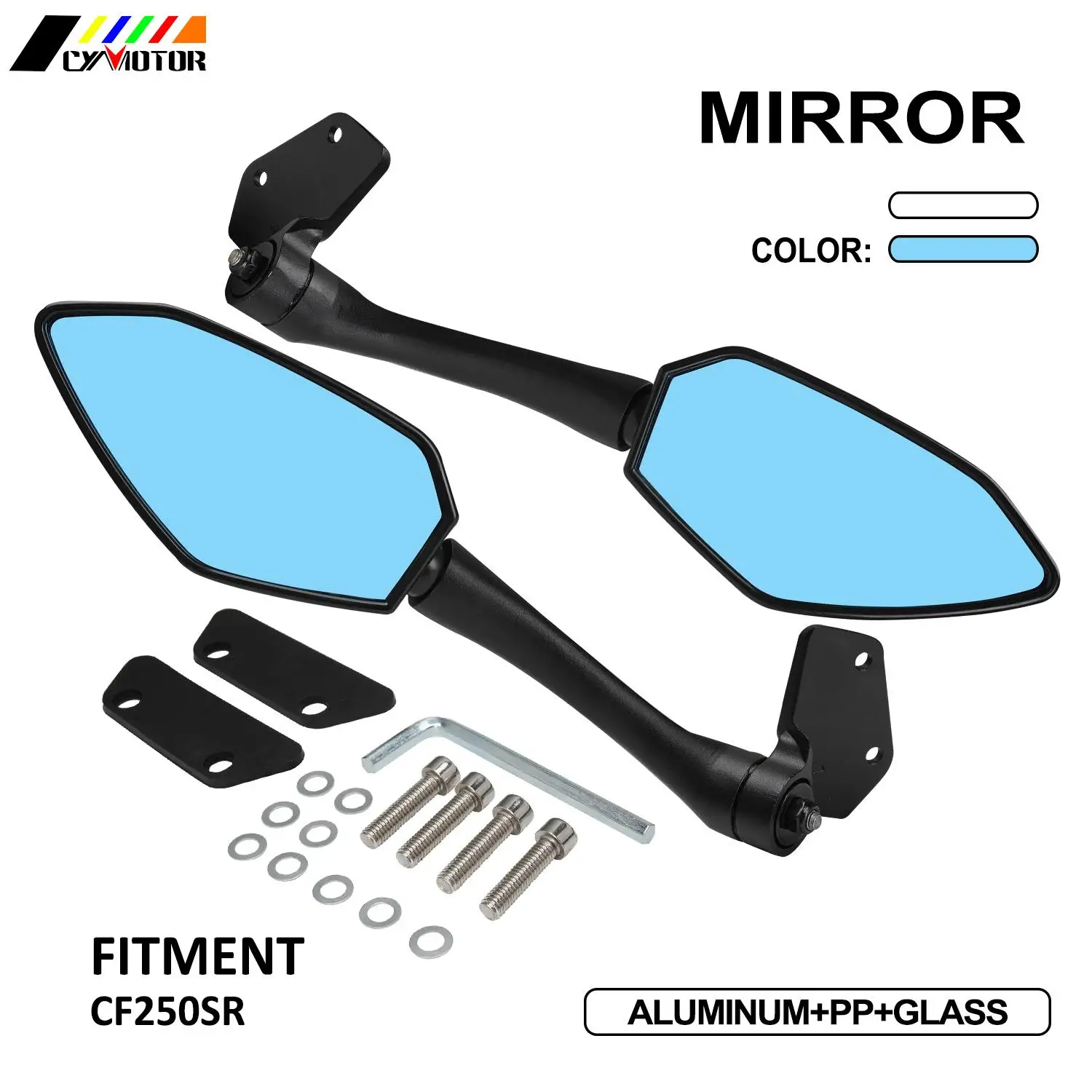 Motorcycle Rear view Mirror Left Right Rearview Mirrors For Cfmoto Spring Breeze 250SR 250 SR ABS CBS version