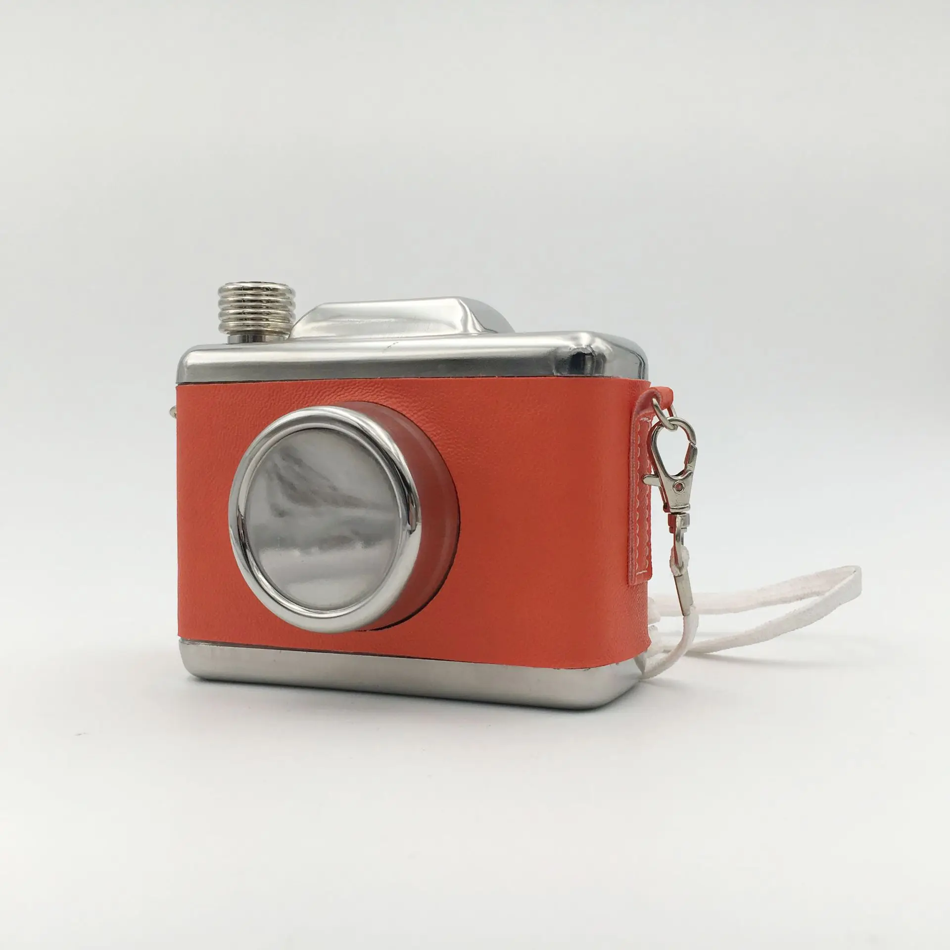 mini camera Portable food grade circle Flagon Whiskey Vodka Wine Pot Hip Flask Alcohol Drinking pocket Bottle outdoor camping