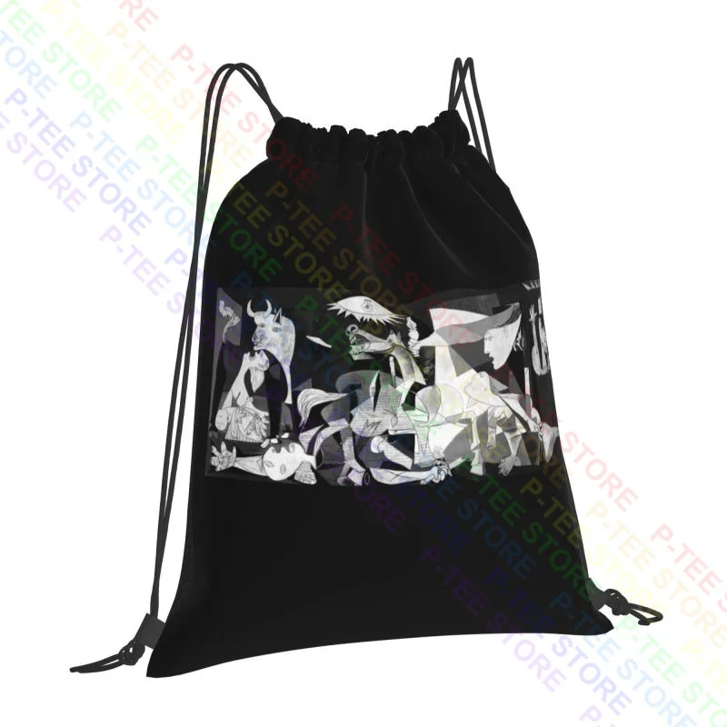 Pablo Picasso Leonardo Da Vinci Vincent Van Gogh Drawstring Bags Gym Bag Cute Beach Bag Gym Tote Bag School Sport Bag