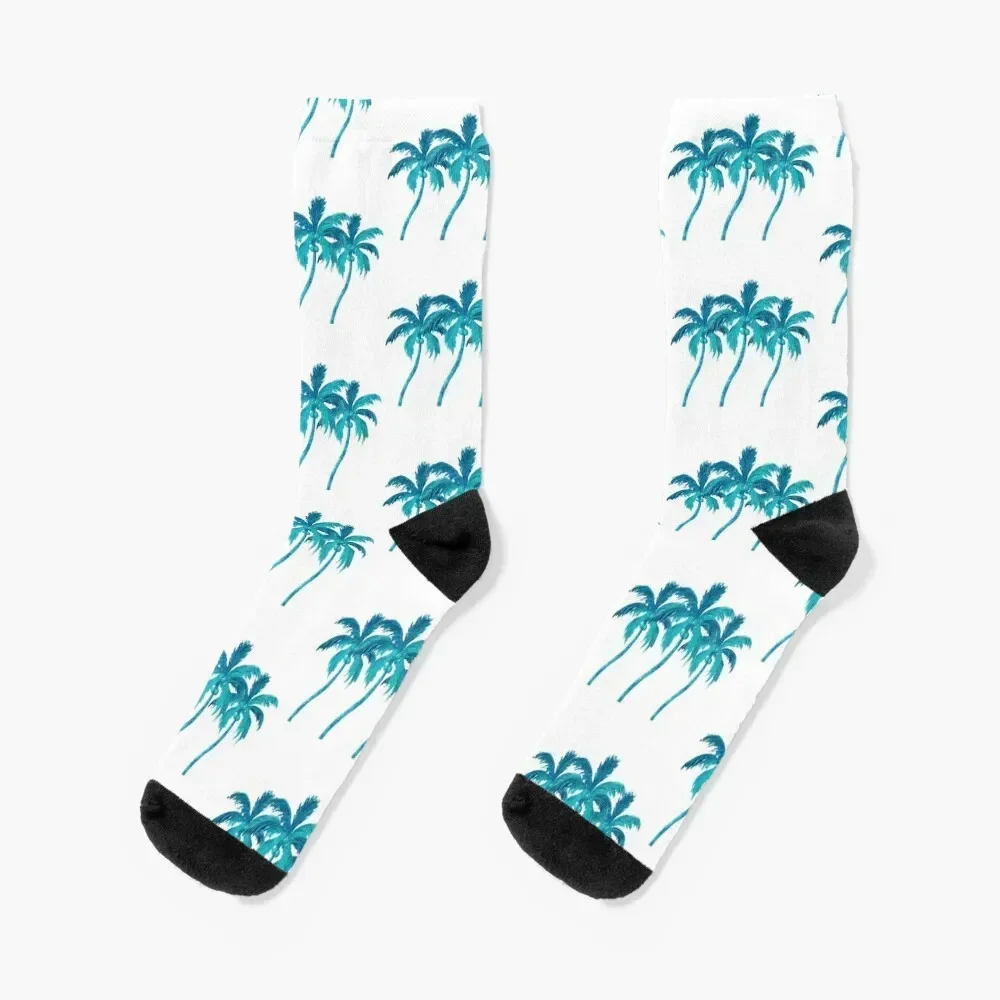 Three Coconut Palm Trees Socks designer brand hip hop Women's Socks Men's