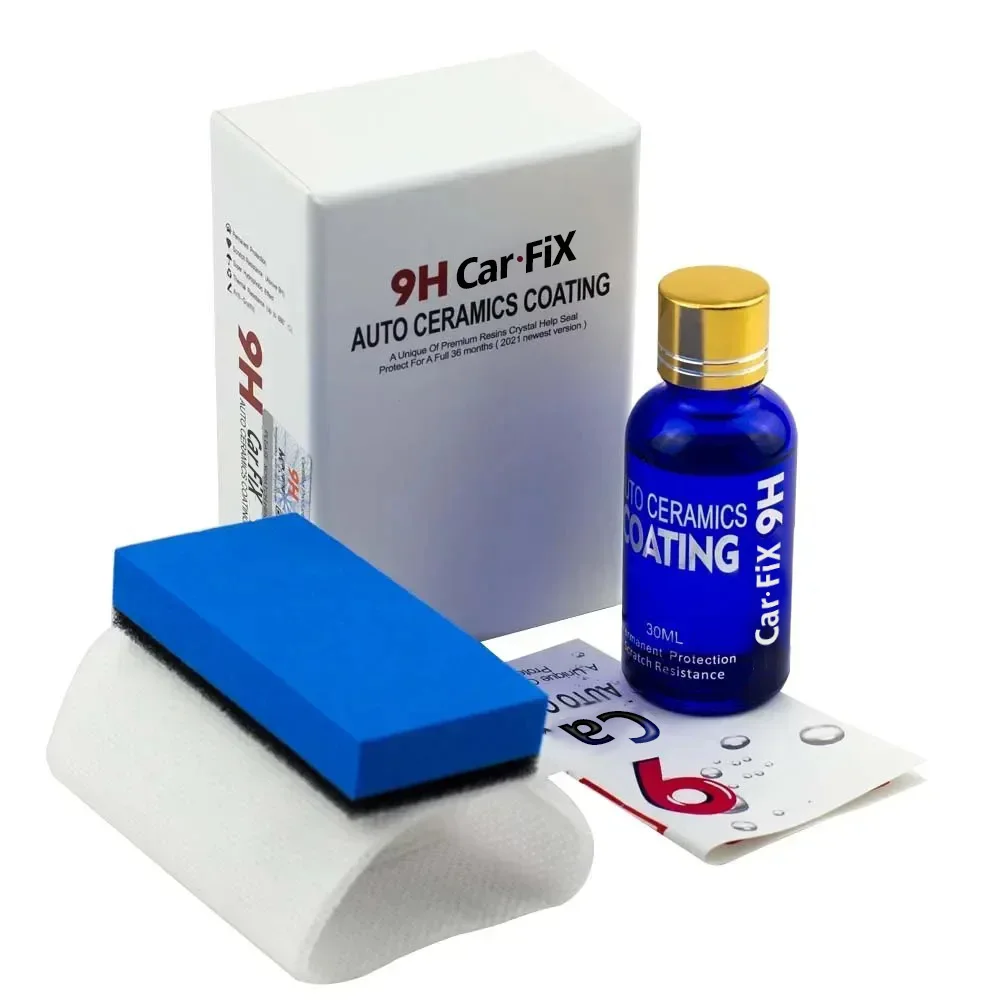 Revestimiento de vidrio hidrofóbico 9H para coche, revestimiento cerámico líquido, cuidado de la pintura de motocicletas, antiarañazos, detallado automático, Glasscoat, pulido para el cuidado del coche