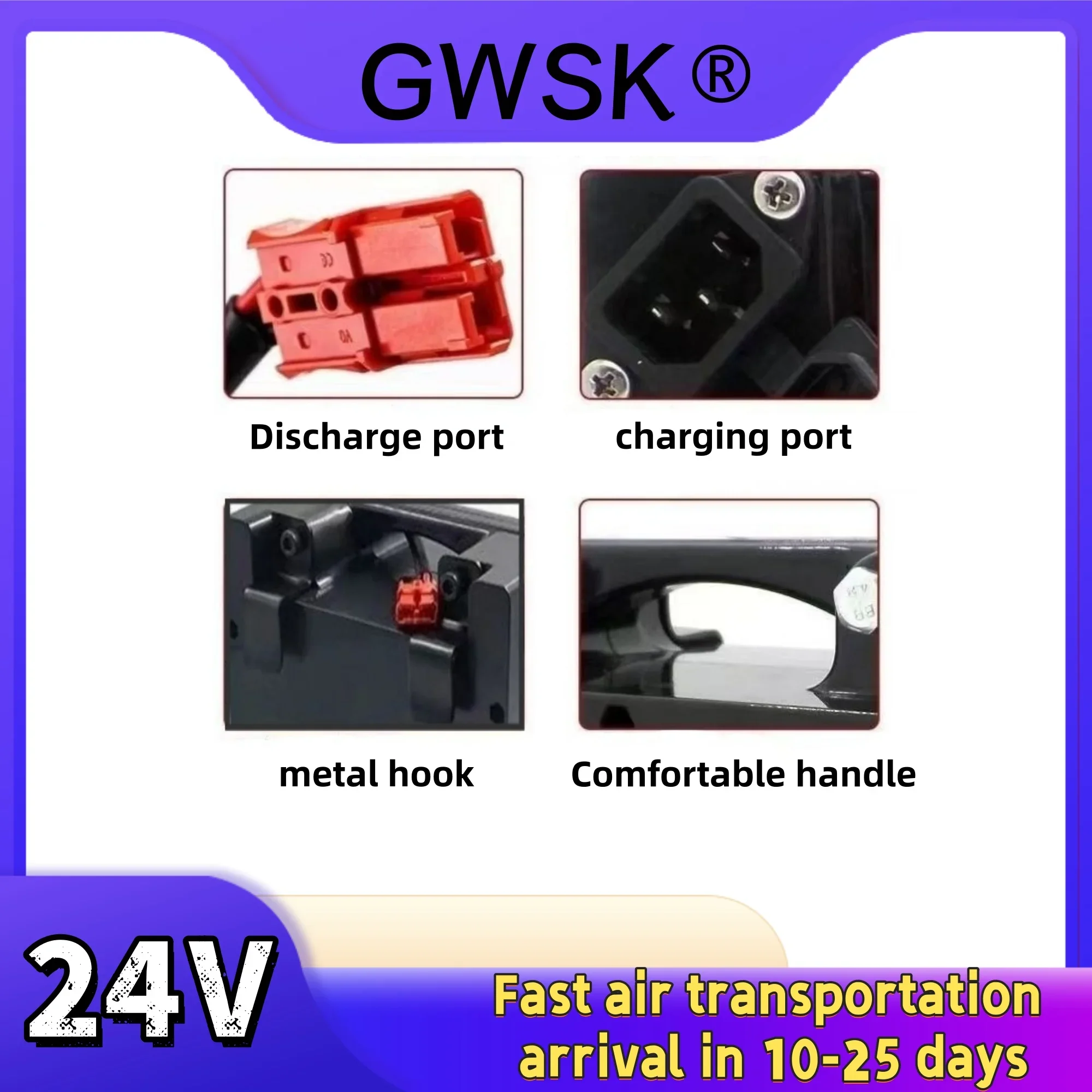 .بطارية كرسي متحرك عالمية 24V20AH-33AH، بسعة حقيقية 100%، تدعم الاختبار، وتأتي مع ضمان الجودة #4