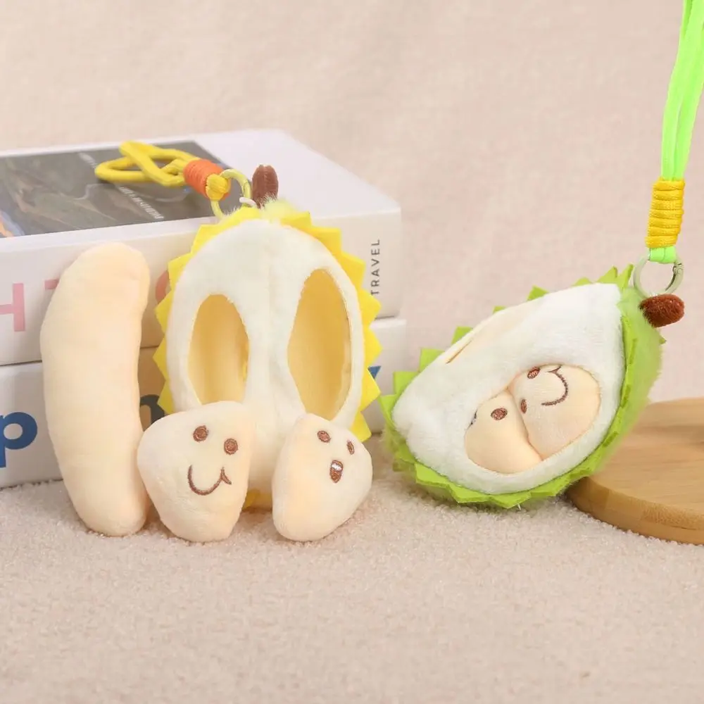 

PP Cotton Fruit Durian Pendant Simulation Soft Durian Fruit Shape Cartoon Collection Fruit Durian Keyring Jewelry Accessories