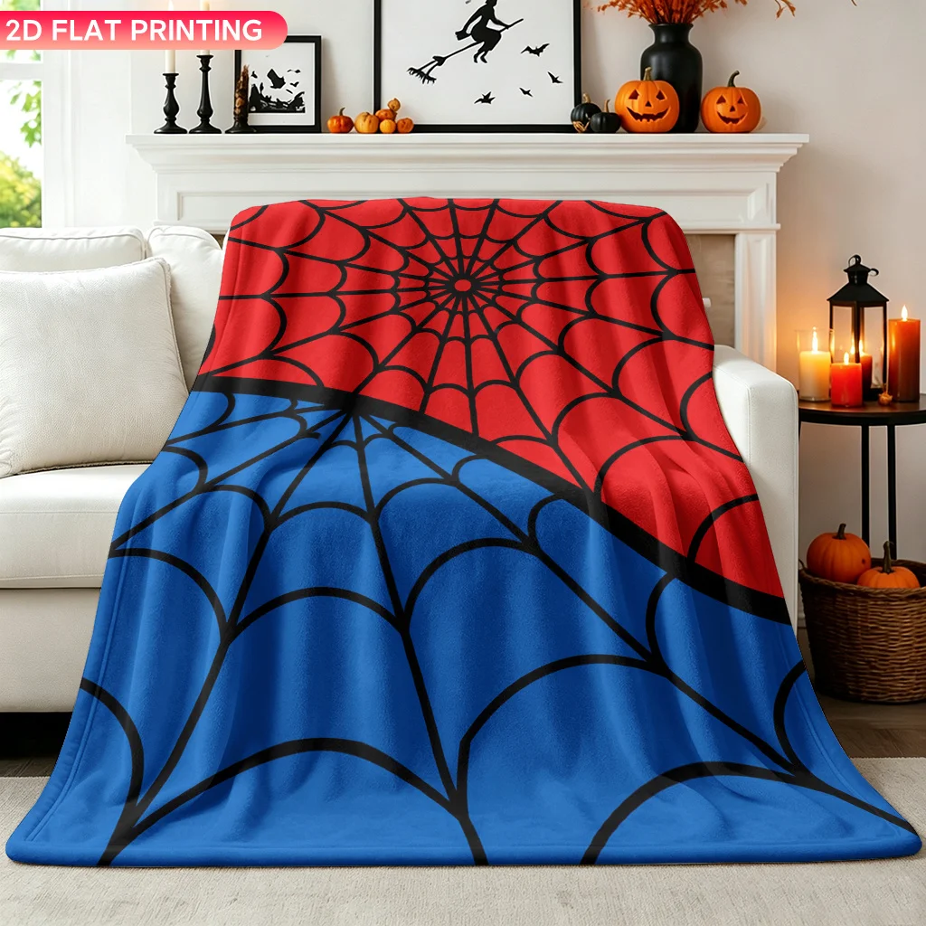 Flannel Blanket 1pc, Complex Web Patterns, Soft Air Conditioning Blankets, Office Sofa Blankets, Nap Blankets, Camping Blankets,